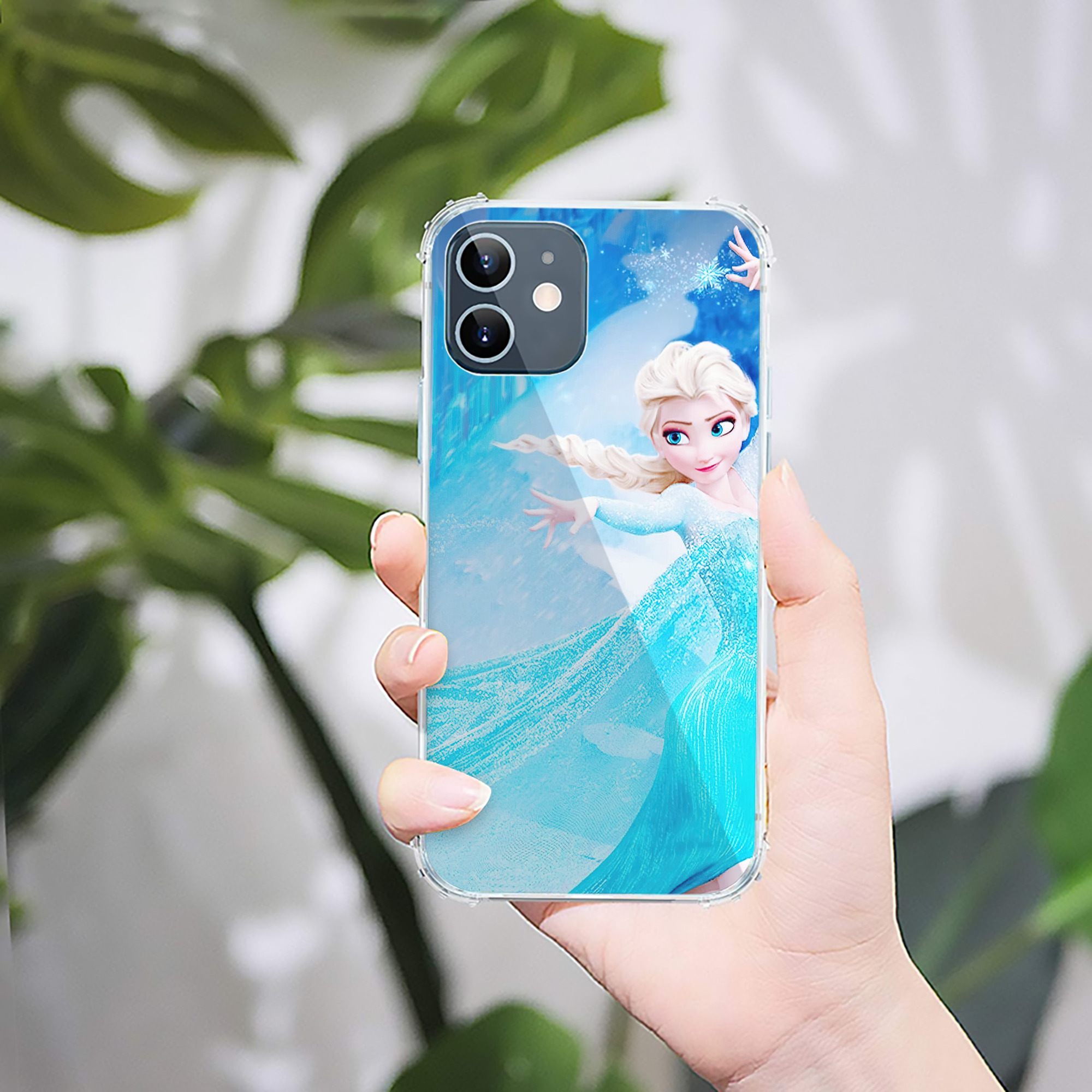 （画像用） アナと雪の女王 アンナ エルサ Frozen Anna Elsa 【iPhone 12シリーズ対応】透明スマホケース（クリアソフトケース）